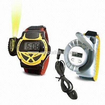Multifunction FM Radio Watch with Mini Torch and Earphone