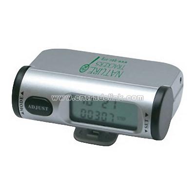 Multifunction Pedometer with belt clip and alarm clock