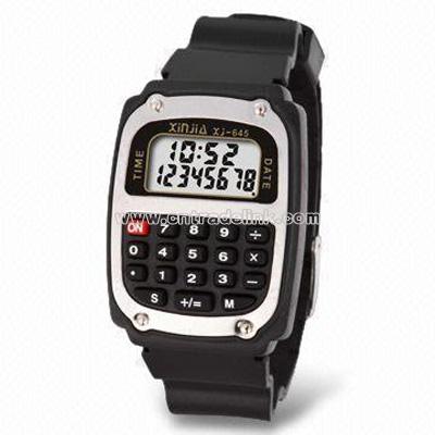 Multifunction Watch with Automatic Power Off Calculator and 8-digit Display
