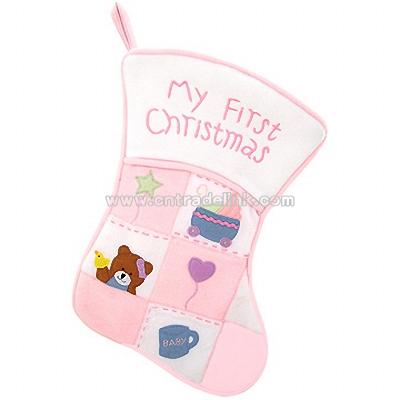 My First Christmas Baby Girl Stocking