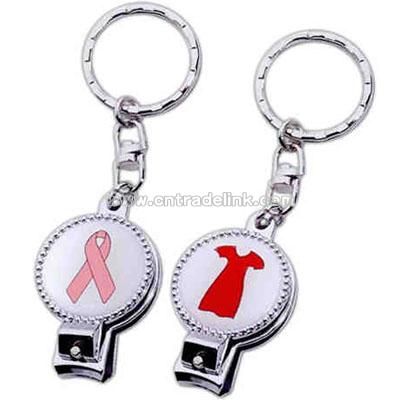 Nail clipper key tag