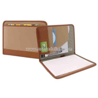 Natural canvas padfolio