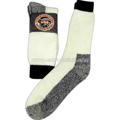 Natural thermal boot socks