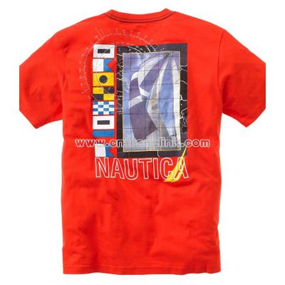 Nautica Big & Tall T Shirt, Screen Printed