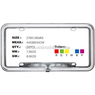 Neon License Plate Frames