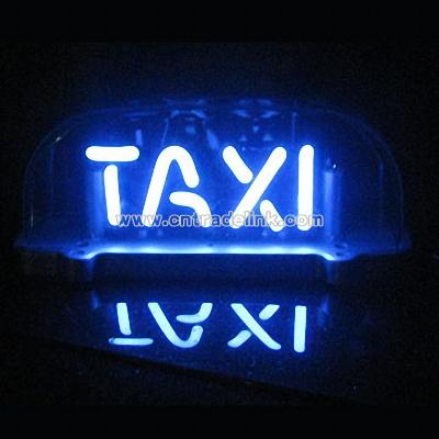 Neon Taxi Light