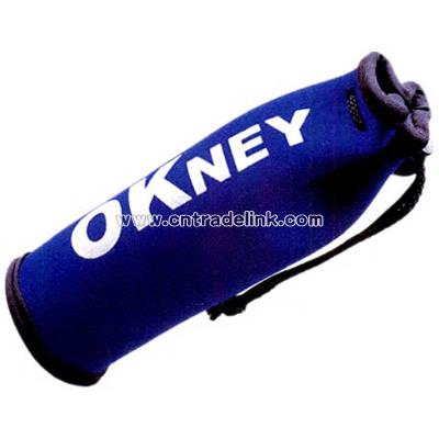 Neoprene sunglasses pouch with string closure