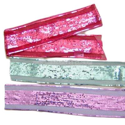 New Style Handmade Silk Scarves with Glitters