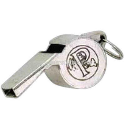 Nickel plated referee metal whistle