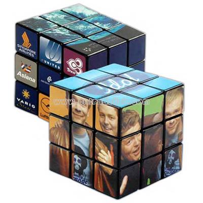 Nine panel custom cube puzzle
