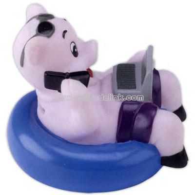 Non toxic hard and rigid PVC rubber work and fun pig bank