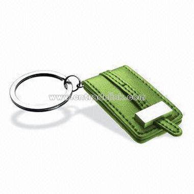 Novelty Keychain with Leather Photo Frame