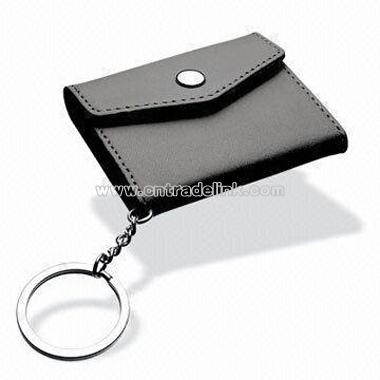 Novelty Keychain with Push Button Closure Opens to Reveal Two Photo Frames