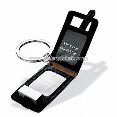 Novelty Leather Photo Frame Keychain