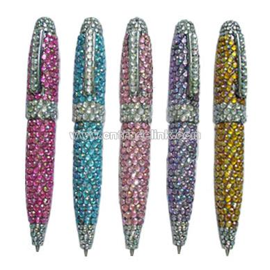 Novelty Pen with Rhinestones/Crystals Decorations