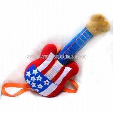 Novelty Plush Guitar-shaped FM Radio