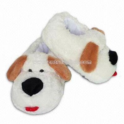 Novelty Plush Toy Dog Indoor Slippers