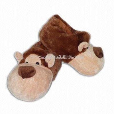 Novelty Plush Toy Monkey Indoor Slippers