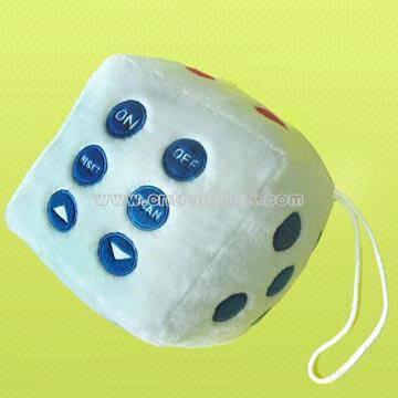 Novelty Plush and Stuffed FM Scan Radio in Dice Design