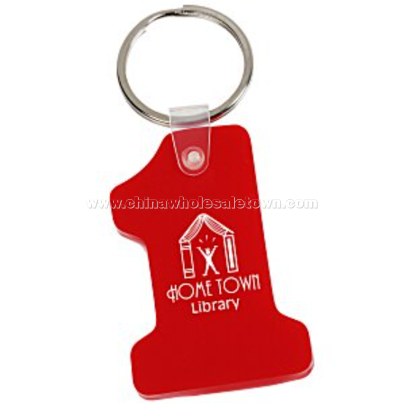 Number One Soft Keychain
