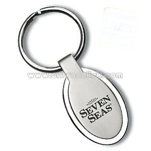 OVAL GENEVA METAL KEYRINGS