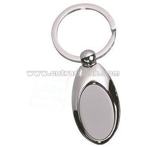 OXFORD OVAL METAL KEYRINGS