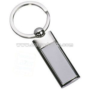 OXFORD RECTANGULAR METAL KEYRINGS