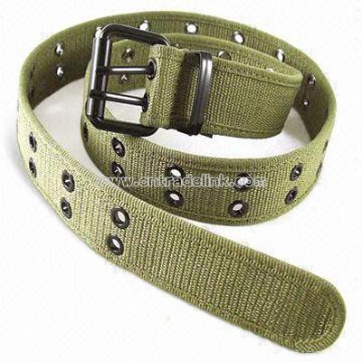 Olive Green Canvas Belt
