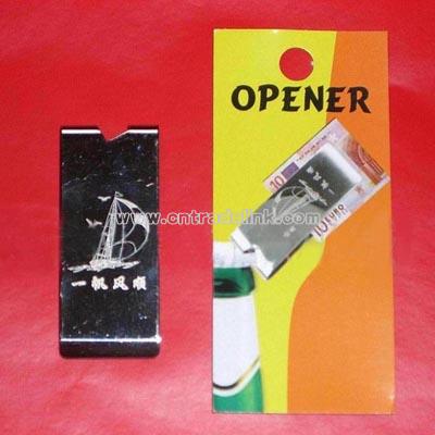 Opener with Money Clip
