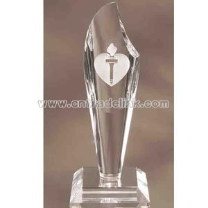 Optical Crystal flame award