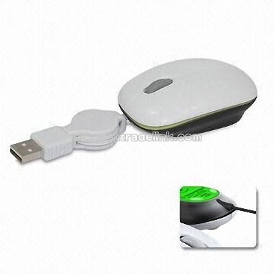 Optical Mouse with Retractable Cable