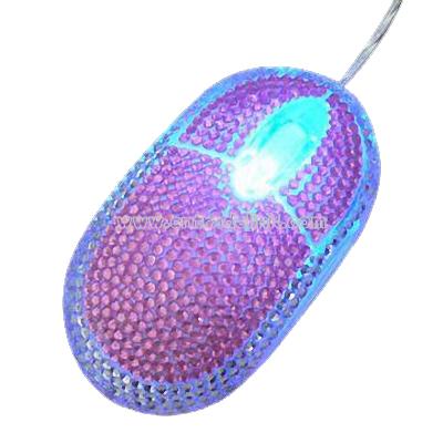 Optical Mouse with Rhinestone and Colorful LED Lights