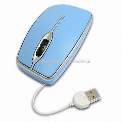 Optical Mouse with USB Cable Housing