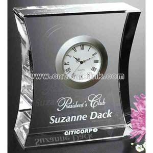 Optical crystal award and desk clock