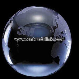 Optical crystal colored globe