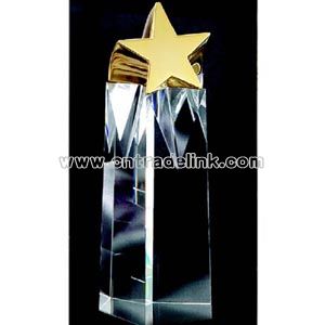 Optical crystal column award