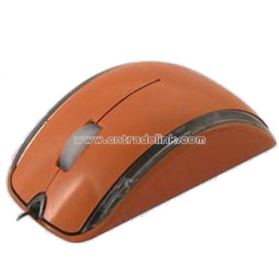 Orange Optical Mouse