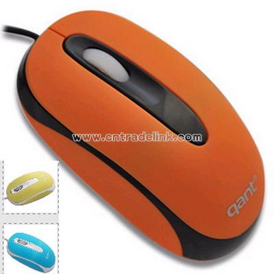 Orange Optical Mouse