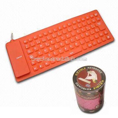 Orange Silicone Keyboard