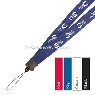 Organic cotton lanyard