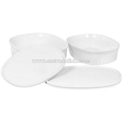 Oval Casseroles 4-pc. Set