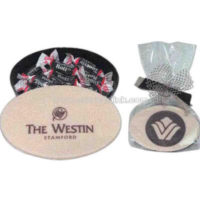 Oval Shape 2 Ounce Chocolate Box