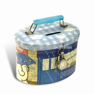 Oval-shaped Coin Bank