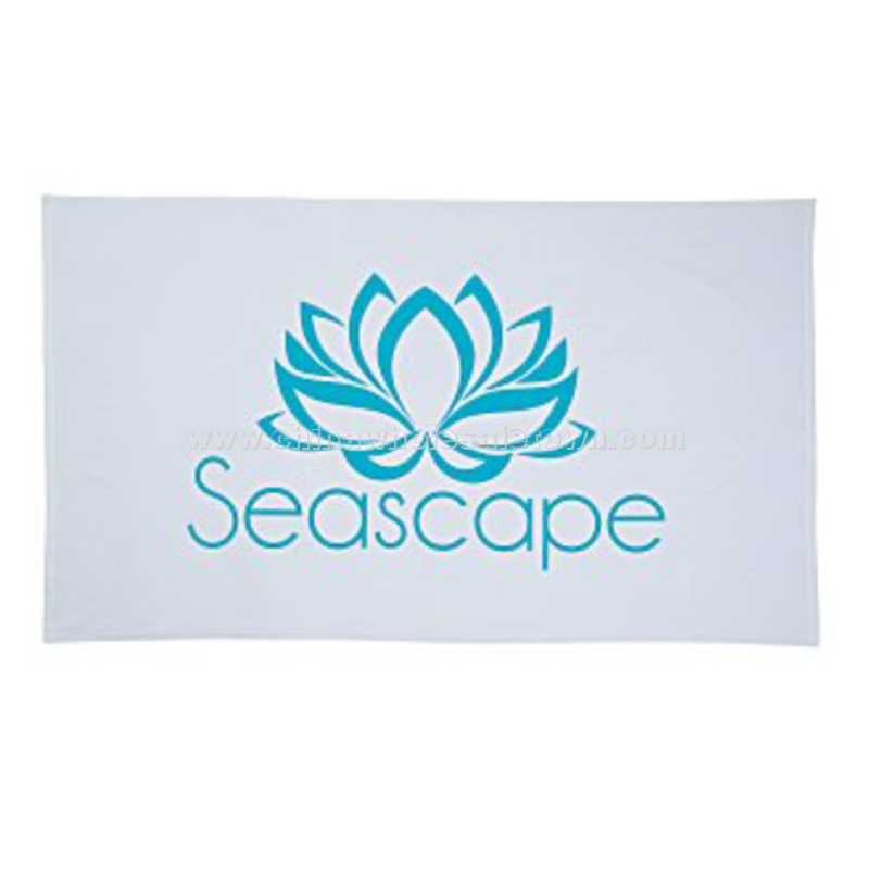 Oversize Velour Beach Towel - White