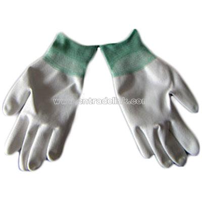 PU Finger Coated 13G Gloves