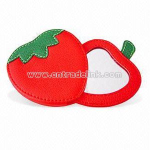 PU Leather Heart Mirror