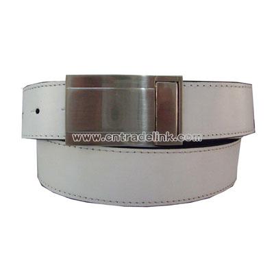 PU-coated leather Belt