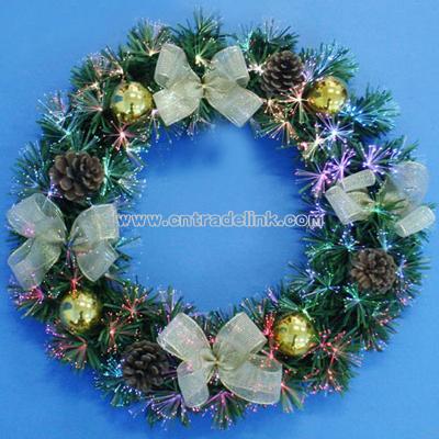 PVC Optic Fiber Decorative Wreath