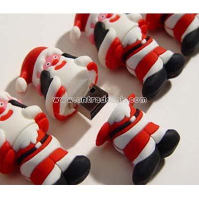 PVC Santa Claus USB Disk