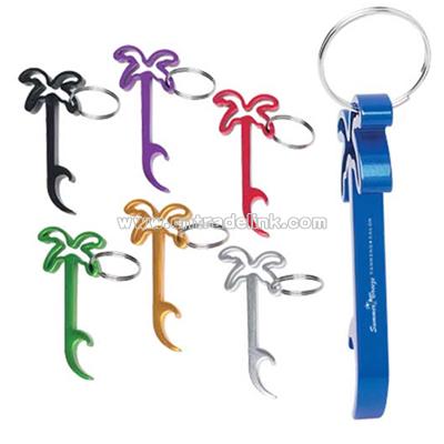 Palm Tree Bottle Opener Key Chain